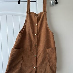 T.J.Maxx Tan Corduroy Mini Dress